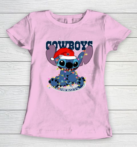 Dallas Cowboys NFL Football noel stitch Christmas Women's T-Shirt 6