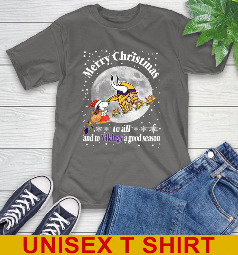 Minnesota Vikings Merry Christmas To All And To Vikings A Good Season NFL Football Sports T-Shirt 10