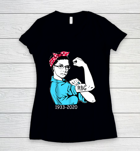 Notorious RBG Unbreakable Shirt Ruth Bader Ginsburg Dissent Women's V-Neck T-Shirt