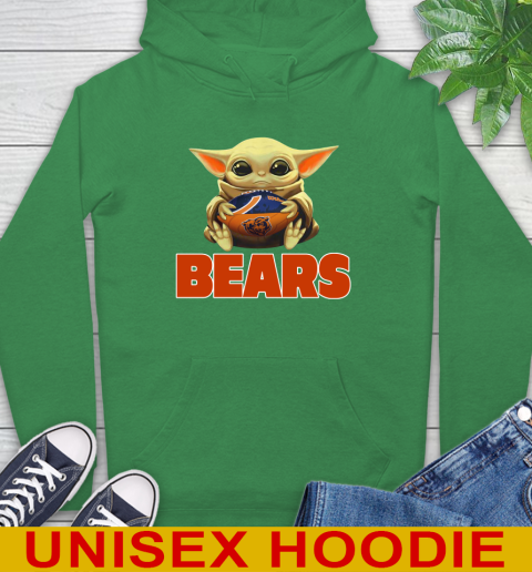 NFL Football Chicago Bears Baby Yoda Star Wars Shirt Hoodie 8