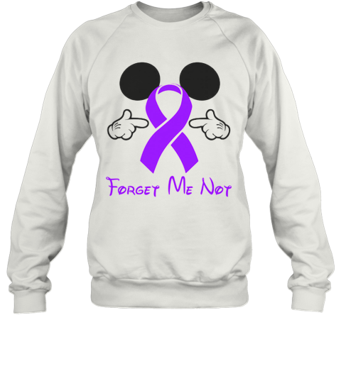 Mickey Mouse Forget Me Not Fibromyalgia Awareness Sweatshirt