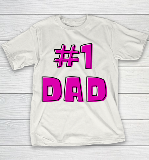 #1 Dad, WORLD'S BEST DAD  Happy Fathers Day Youth T-Shirt