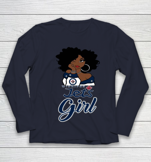 Winnipeg Jets Girl NHL Youth Long Sleeve 3