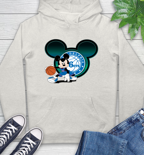 NBA Philadelphia 76ers Mickey Mouse Disney Basketball Hoodie 12