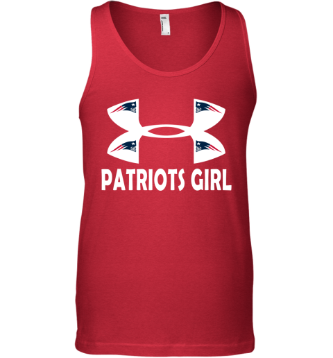 NFL New England Patriots Girl Under Armour Football Sports mqDULnoLkut unisex tank 17 95 151514 front red