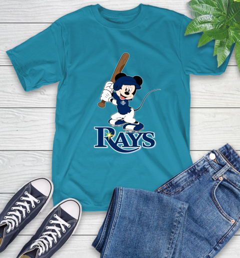 MLB Baseball Tampa Bay Rays Cheerful Mickey Mouse Shirt T-Shirt - Image 10