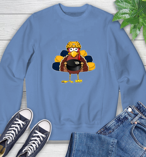 Nashville Predators Turkey Thanksgiving Day Sweatshirt 11