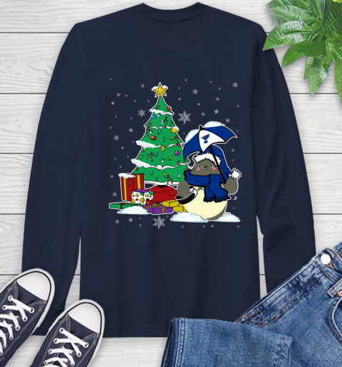 St.Louis Blues NHL Hockey Cute Tonari No Totoro Christmas Sports (1) Long Sleeve T-Shirt 3
