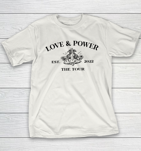 Love And Power 2022 Vintage For Music Lover Fan Youth T-Shirt