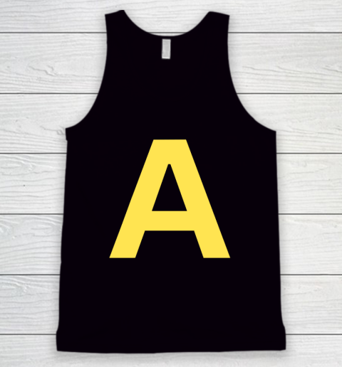 Letter A Chipmunk Christmas Thanksgiving Costume Tank Top