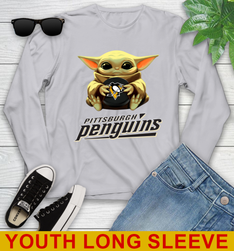 NHL Hockey Pittsburgh Penguins Star Wars Baby Yoda Shirt 127