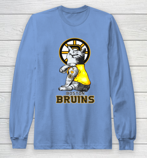 NHL My Cat Loves Boston Bruins Hockey Long Sleeve T-Shirt 8