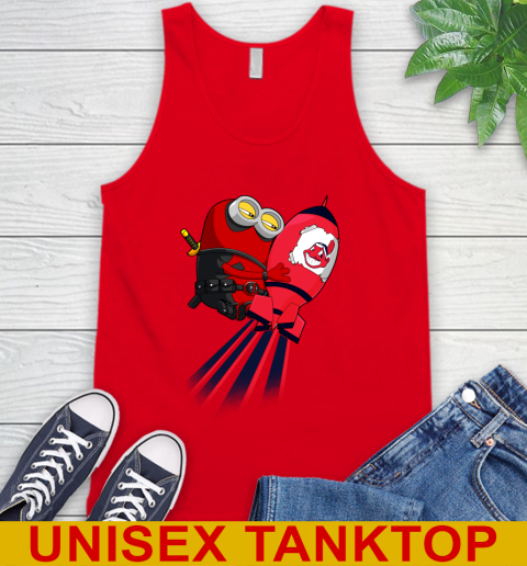 MLB Baseball Cleveland Indians Deadpool Minion Marvel Shirt Tank Top 5