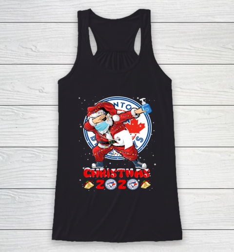 Toronto Blue Jays Funny Santa Claus Dabbing Christmas 2020 MLB Racerback Tank
