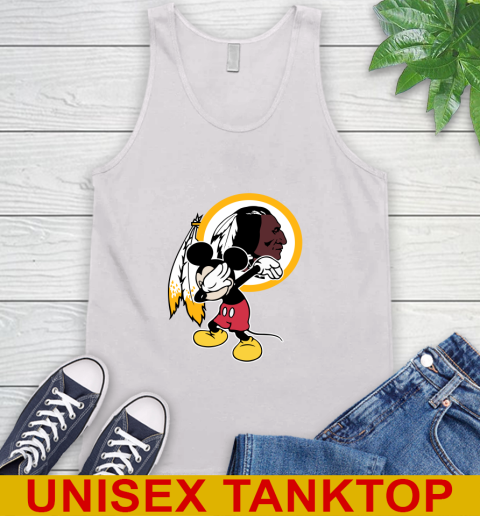 Washington Redskins NFL Football Dabbing Mickey Disney Sports Tank Top