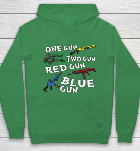 One Gun Two Gun Red Gun Blue Gun Hoodie 5