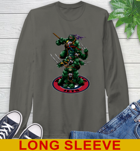 NHL Hockey Winnipeg Jets Teenage Mutant Ninja Turtles Shirt Long Sleeve T-Shirt 8
