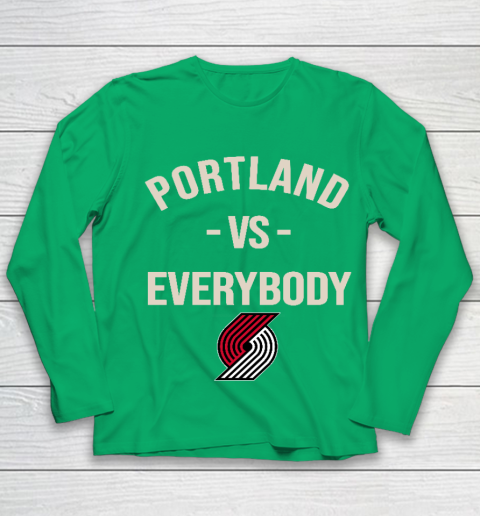 Portland Trail Blazers Vs Everybody Youth Long Sleeve 4