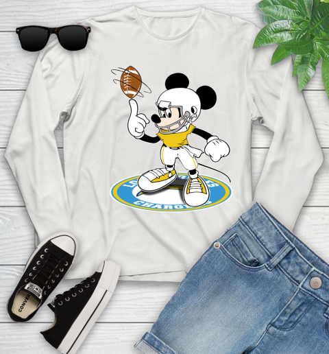 NFL Football Los Angeles Chargers Cheerful Mickey Disney Shirt Youth Long Sleeve 13 NFL Football Los Angeles Chargers Cheerful Mickey Disney Shirt Youth Long Sleeve - Image 13