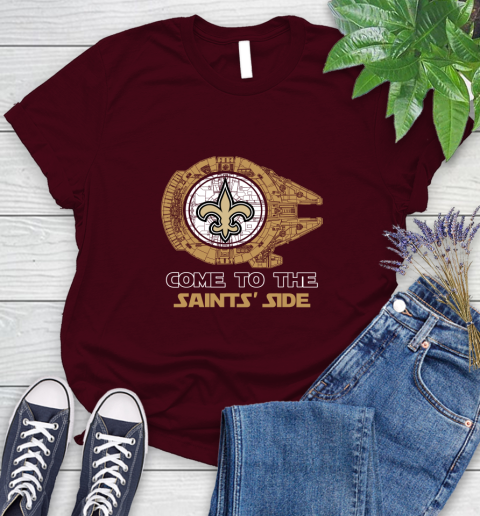 NFL Come To The New Orleans Saints Wars Football Sports Women's T-Shirt 7