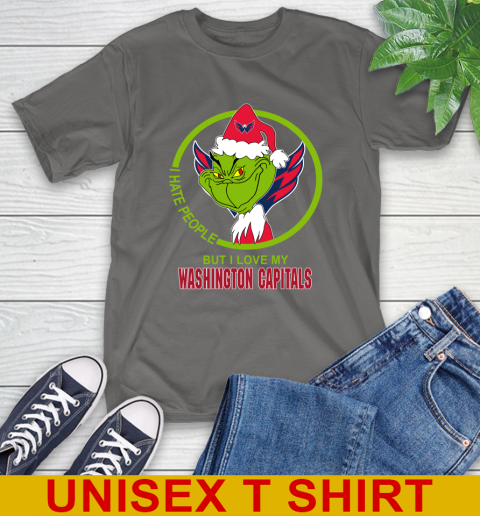 Washington Capitals NHL Christmas Grinch I Hate People But I Love My Favorite Hockey Team T-Shirt 8
