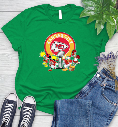 Kansas City Chiefs super bowl 2019 2020 mickey mouse minnie mouse donald duck daisy duck football shirt 95