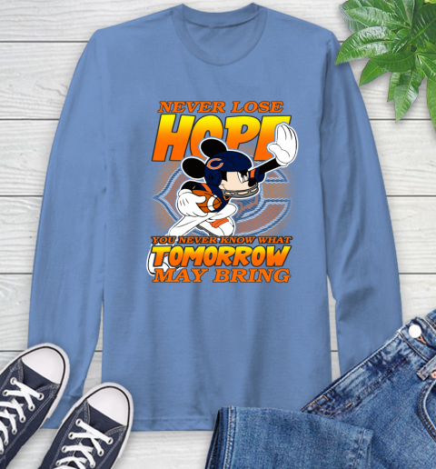 Chicago Bears NFL Football Mickey Disney Never Lose Hope Long Sleeve T-Shirt 12