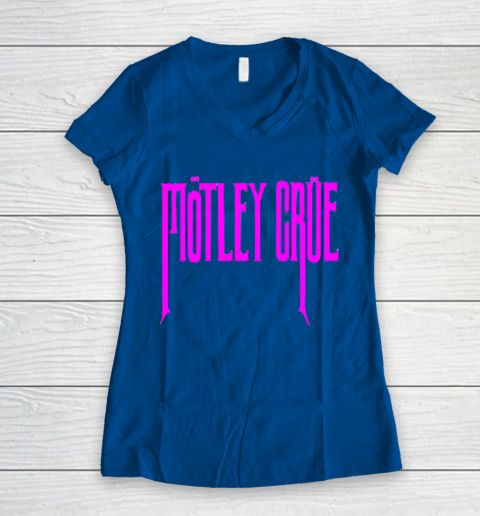 Motley Crue Women's V-Neck T-Shirt 7