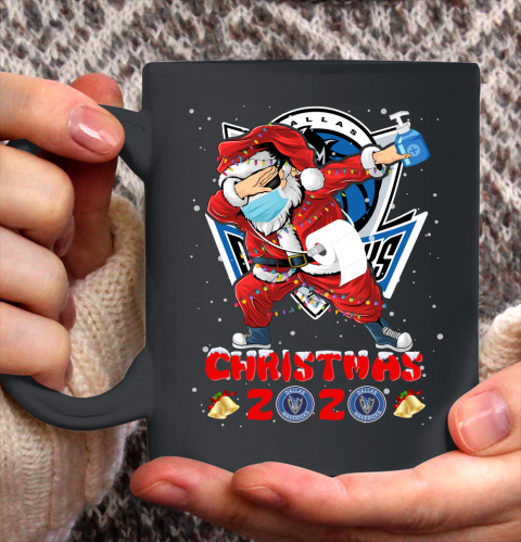 Dallas Mavericks Funny Santa Claus Dabbing Christmas 2020 NBA Ceramic Mug 11oz 2
