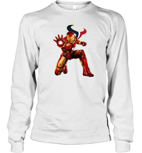 NFL Iron Man Houston Texans Long Sleeve T-Shirt - Rookbrand