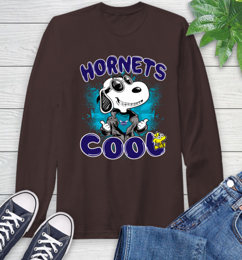 NBA Basketball Charlotte Hornets Cool Snoopy Shirt Long Sleeve T-Shirt 8