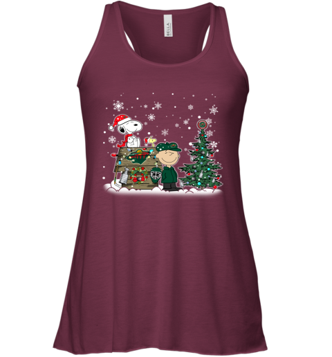NHL Minnesota Wild Snoopy Charlie Brown Christmas Hockey Super Bowl Sports E7BX5wQO8Lz flowy tank 32 95 151514 front maroon