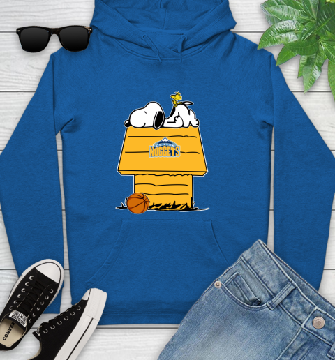 Denver Nuggets NBA Basketball Snoopy Woodstock The Peanuts Movie Youth Hoodie 9