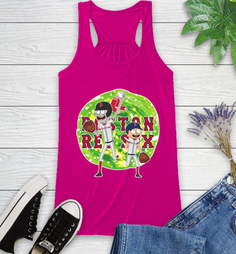 MLB Boston Red Sox Rick And Morty Baseball Sports Racerback Tank 8