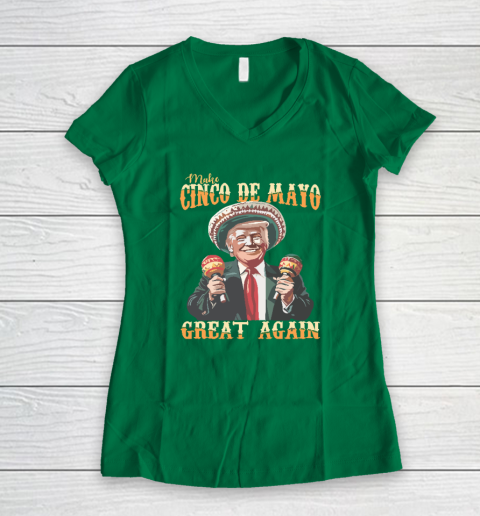 Trump Make Cinco De Mayo Great Again Women's V-Neck T-Shirt 3