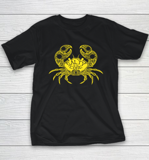 Salty To The Core Crab Youth T-Shirt