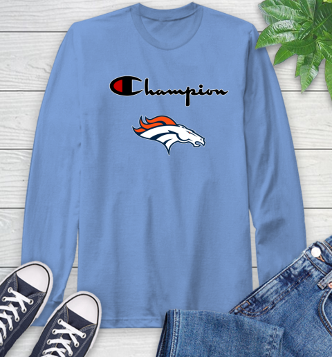NFL Football Denver Broncos Champion Shirt Long Sleeve T-Shirt 10