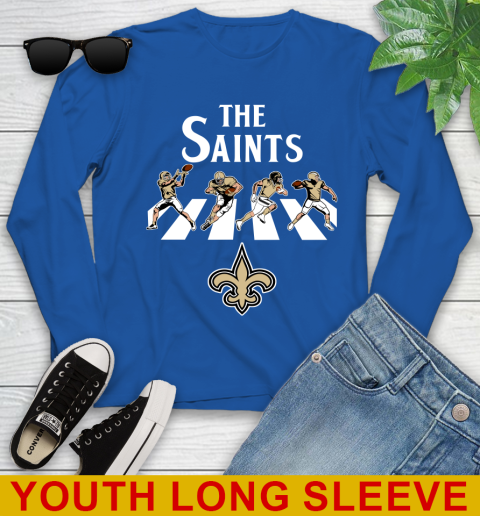 NFL Football New Orleans Saints The Beatles Rock Band Shirt Youth Long Sleeve 10