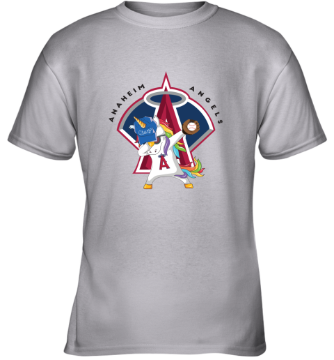 Hip Hop Dabbing Unicorn Flippin Love Los Angeles Angels Youth T-Shirt