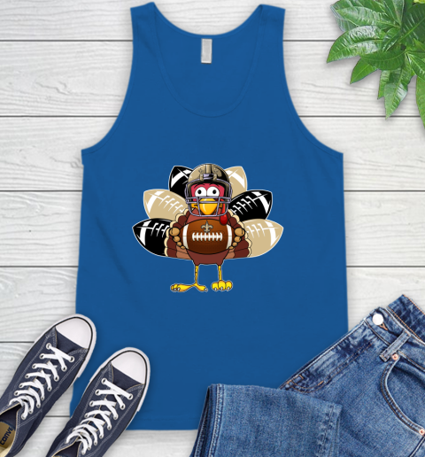 New Orleans Saints Turkey Thanksgiving Day Tank Top 5