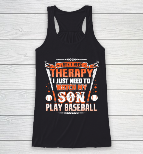 Father's Day Funny Gift Ideas Apparel  Proud Baseball Dad T Shirt Racerback Tank