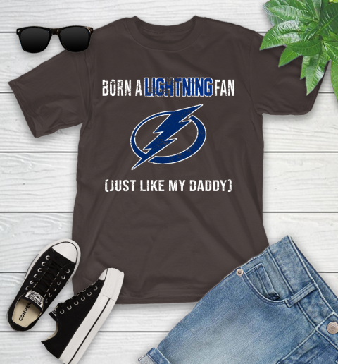 NHL Tampa Bay Lightning Hockey Loyal Fan Just Like My Daddy Shirt Youth T-Shirt 6