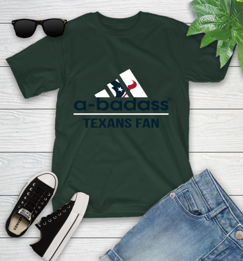 Houston Texans NFL Football A Badass Adidas Adoring Fan Sports Youth T-Shirt 5