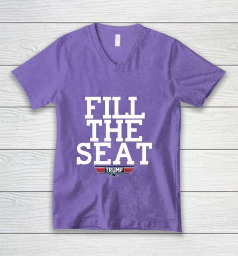 FILL THE SEAT TRUMP 2020 V-Neck T-Shirt 8