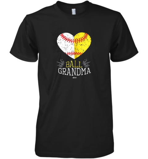 Mom Funny Baseball T Shirt Ball Funny Grandma Softball Gifts Premium Men's T-Shirt