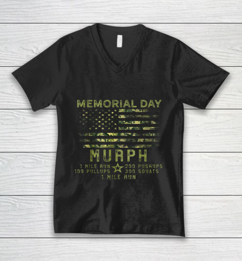 Murph Challenge Memorial Day WOD Workout Gear 2021 V-Neck T-Shirt