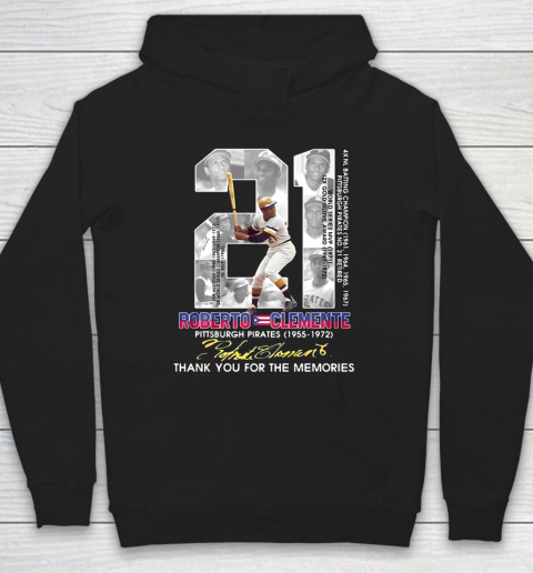 Roberto Clemente Signature Thank You For The Memories Hoodie