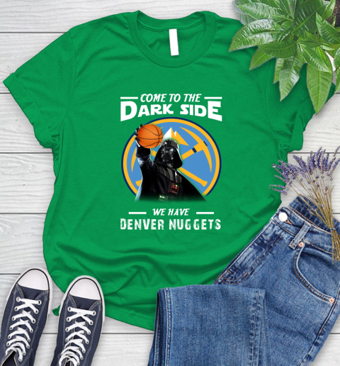 NBA Come To The Dark Side We Have Denver Nuggets Star Wars Darth Vader Basketball Women's T-Shirt 9