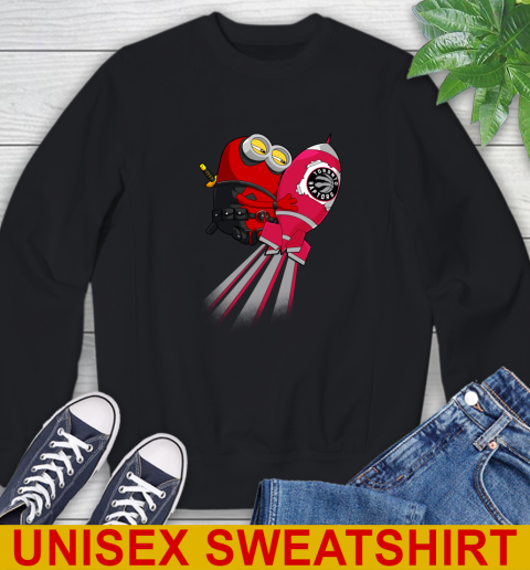 NBA Basketball Toronto Raptors Deadpool Minion Marvel Shirt Sweatshirt