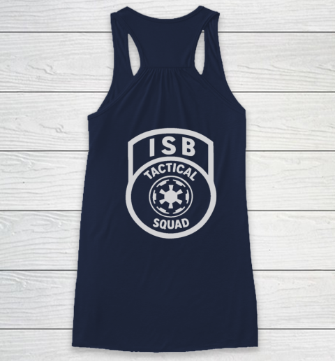 Tactical ISB Squad (print on front and back) Racerback Tank 11